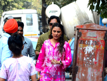 Lara Dutta snapped at Indigo in Bandra