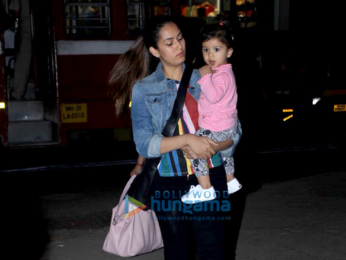 Mira Rajput snapped with daughter Misha Kapoor in Bandra