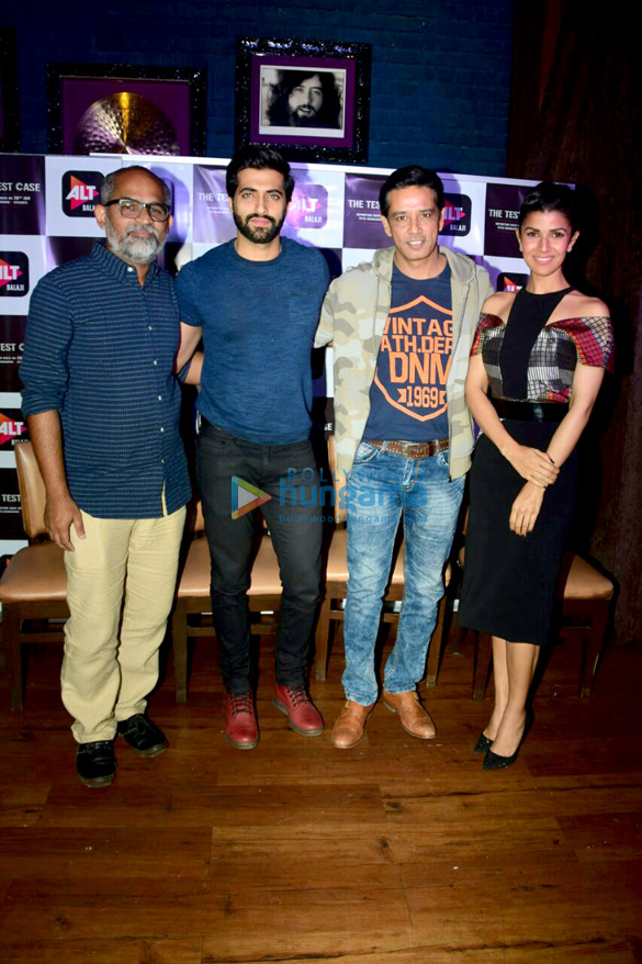 Nimrat Kaur and the cast of The Test Case snapped promoting their web series Nimrat Kaur and the cast of The Test Case snapped promoting their web series