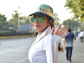 Shama Sikander snapped jogging in Andheri