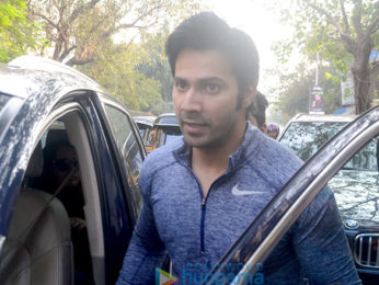 Varun Dhawan spotted at gym in Juhu