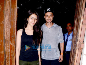 Aayush Sharma snapped with Warina Hussain