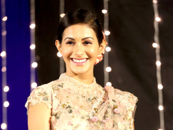 Amyra Dastur snapped sporting a vintage saree look