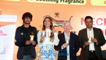 Anusha Dandekar snapped promoting Tiger Balm