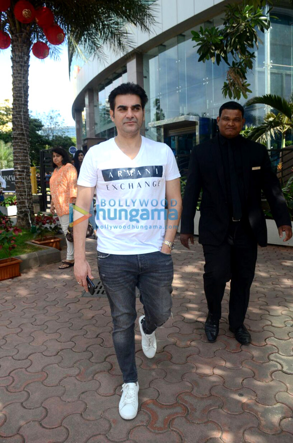 Arbaaz Khan snapped with friend at BKC Arbaaz Khan snapped with friend at BKC