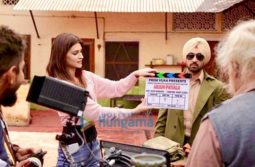 On the sets of the movie Arjun Patiala