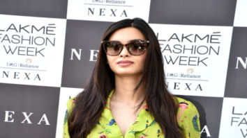Diana Penty snapped attending the Lakme Fashion Week 2018