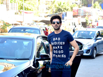 Kartik Aaryan, Sunny Singh Nijjar and Nushrat Bharucha spotted in Andheri