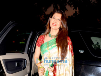 Mandana Karimi and Sangeeta Bijlani spotted at Mahashivaratri puja in Bandra