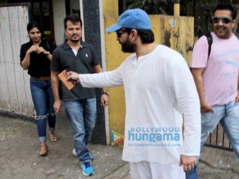 Saif Ali Khan spotted at a dubbing studio