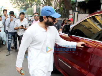 Saif Ali Khan spotted at a dubbing studio
