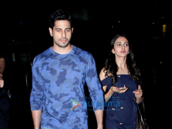 Sidharth Malhotra, Rakul Preet, Karan Johar and Bhumi Pednekar snapped at the airport