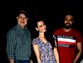 Soundarya Sharma and Anupam Kher snapped in Juhu