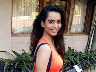 Soundarya Sharma snapped at the gym