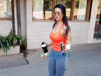 Soundarya Sharma snapped at the gym
