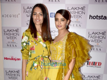 Surveen Chawla and others snapped attending the Lakme Fashion Week 2018