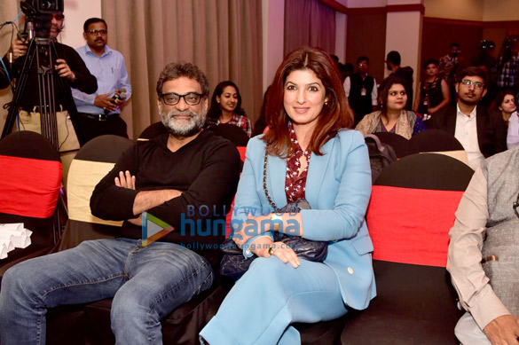 Twinkle Khanna and R Balki grace the Pad Man talk Twinkle Khanna and R Balki grace the Pad Man talk