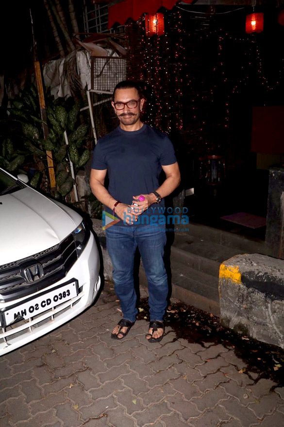 Aamir Khan snapped at a spa Aamir Khan snapped at a spa