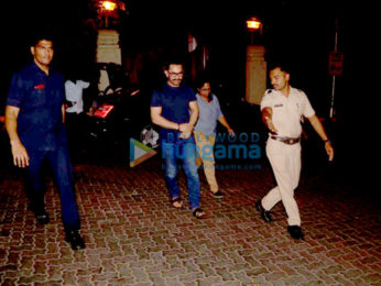 Aamir Khan snapped at a spa