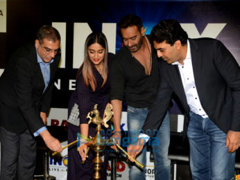 Ajay Devgn and Ileana D'cruz launch the first INOX Laserplex theatre in Delhi