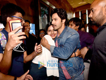 Banita Sandhu, Varun Dhawan and Shoojit Sircar grace the trailer launch of 'October'