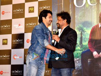 Banita Sandhu, Varun Dhawan and Shoojit Sircar grace the trailer launch of 'October'
