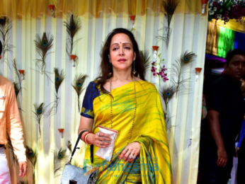 Bappi Lahiri and Chitrani Lahiri attend the rice ceremony of their grandson Krishh Lahiri