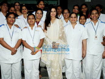 Bhagyashree snapped at Hinduja Hospital