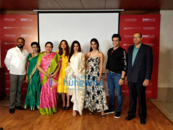 Bhagyashree snapped celebrating Women's Day at Hinduja Healthcare Surgical