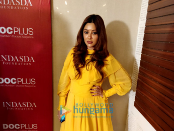 Bhagyashree snapped celebrating Women's Day at Hinduja Healthcare Surgical