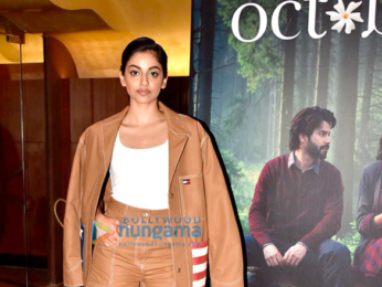 Banita Sandhu, Varun Dhawan and Shoojit Sircar grace the trailer launch of 'October'