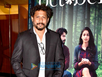 Banita Sandhu, Varun Dhawan and Shoojit Sircar grace the trailer launch of 'October'