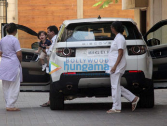 Kareena Kapoor Khan and Taimur Ali Khan spotted at Amrita Arora's house