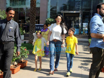 Madhuri Dixit, Manyata Dutt with family spotted at Yauatcha, BKC