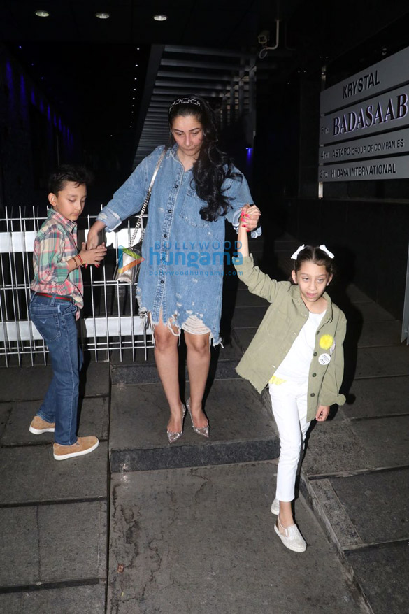 Manyata Dutt and kids spotted at Hakkasan Manyata Dutt and kids spotted at Hakkasan