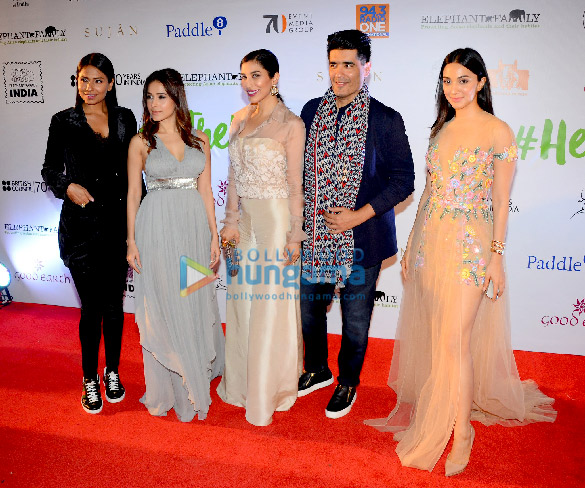 Nushrat Bharucha, Sophie Choudry, Kiara Advani and Manish Malhotra snapped at Help The Hathi campaign event Nushrat Bharucha, Sophie Choudry, Kiara Advani and Manish Malhotra snapped at Help The Hathi campaign event