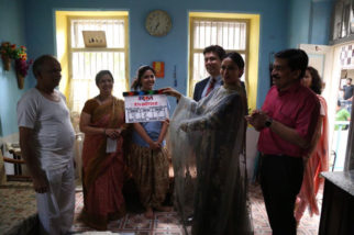PICS: Madhuri Dixit gives mahurat clap for her Marathi Production 15 August PICS: Madhuri Dixit gives mahurat clap for her Marathi Production 15 August