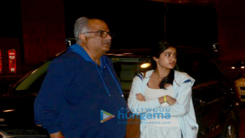 Shraddha Kapoor, Janvhi Kapoor and Boney Kapoor snapped at the airport