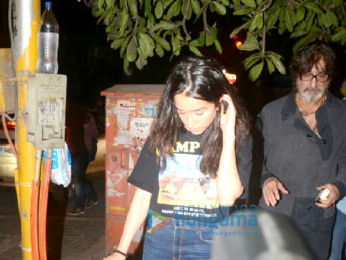 Shraddha Kapoor snapped with her family post dinner in Bandra