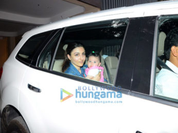 Soha Ali Khan spotted with her daughter in Bandra