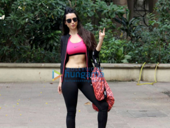 Soundarya Sharma snapped near her residence