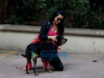 Soundarya Sharma snapped near her residence