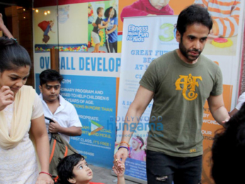 Tusshar Kapoor snapped with son Laksshya Kapoor in Mumbai