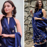 Alia Bhatt in blue for Raazi promotions