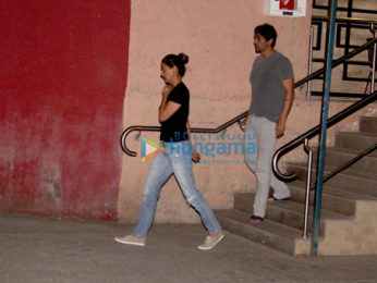 Arjun Rampal with wife Mehr at Holy Family Hospital, Bandra
