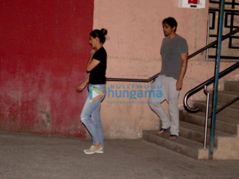 Arjun Rampal with wife Mehr at Holy Family Hospital, Bandra