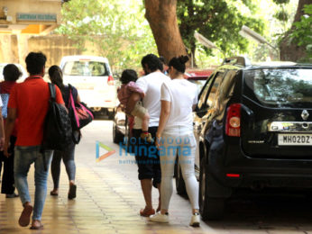 Kareena Kapoor Khan, Saif Ali Khan and Taimur spotted at play school
