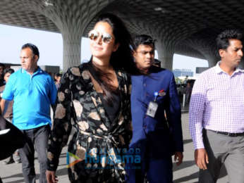 Katrina Kaif snapped at the airport while heading to Delhi