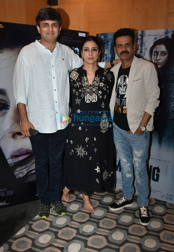 Manoj Bajpayee and Tabu snapped promoting their film Missing Manoj Bajpayee and Tabu snapped promoting their film Missing