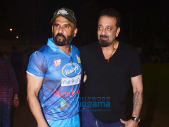 Suniel Shetty, Riteish Deshmukh, Sonu Sood and others at a match in Mumbai
